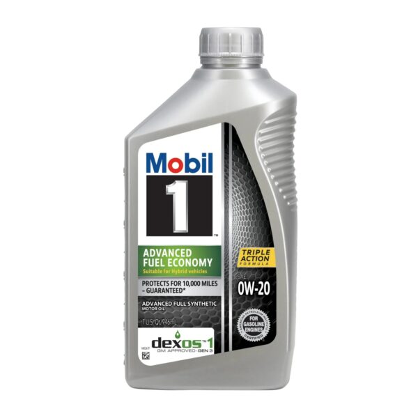Mobil 1 Advanced Fuel Economy 0w-20 Full Synthetic Motor Oil , 1-Qt , 6-pk