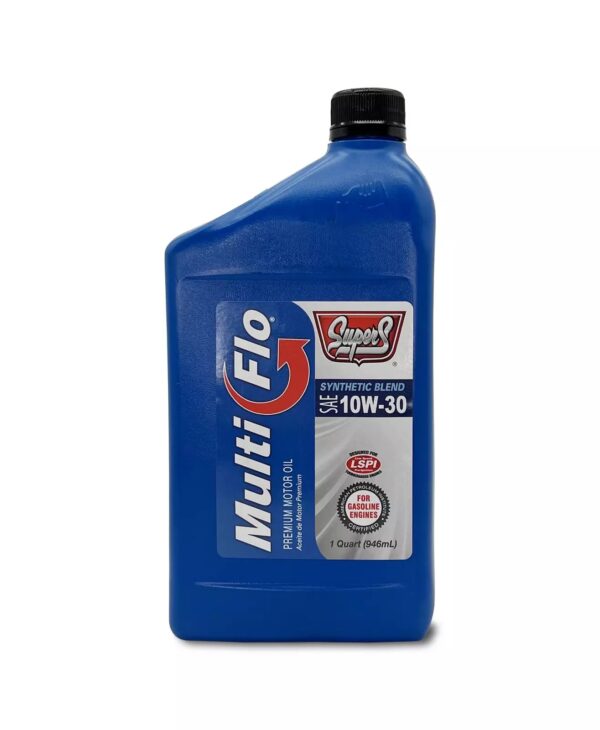 SuperS 10W-30 MULTI-FLO Synthetic Blend ,  1Qt , 12-Pk