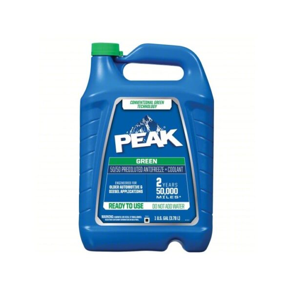 Peak  Grean   50/50 Pre-Diluted Antifreeze +  Coolant   ,    1 Gal