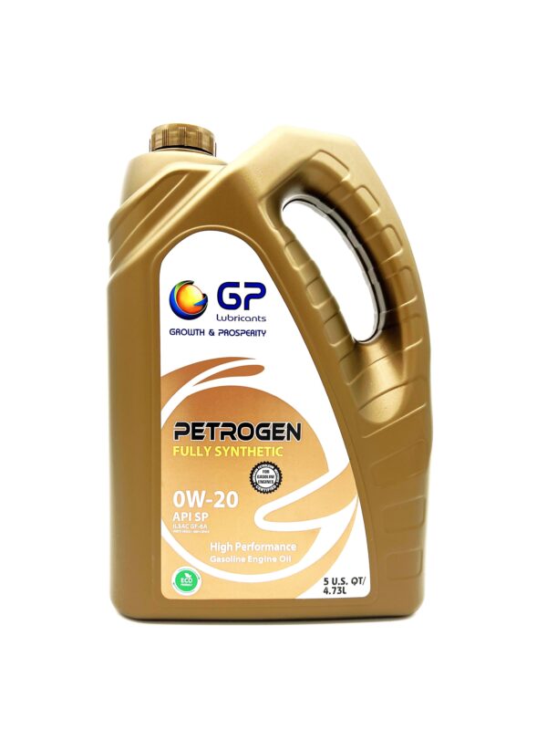 GP     PETROGEN  FULLY  SYNTHETIC      0W-20     ,     5-Qt    ,   4-pk
