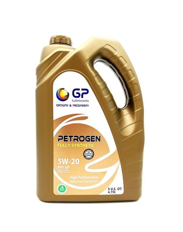 GP     PETROGEN  FULLY  SYNTHETIC      5W-20     ,     5-Qt    ,   4-pk