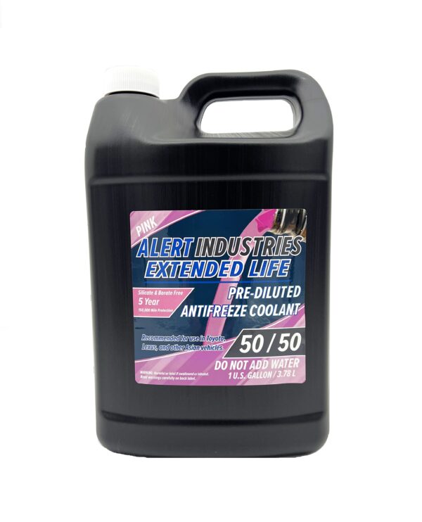 Alert  Pink    Industries Extended Life   Pre Diluted 50/50   Antifreeze Coolant   ,    1 Gal     ,     6-pk